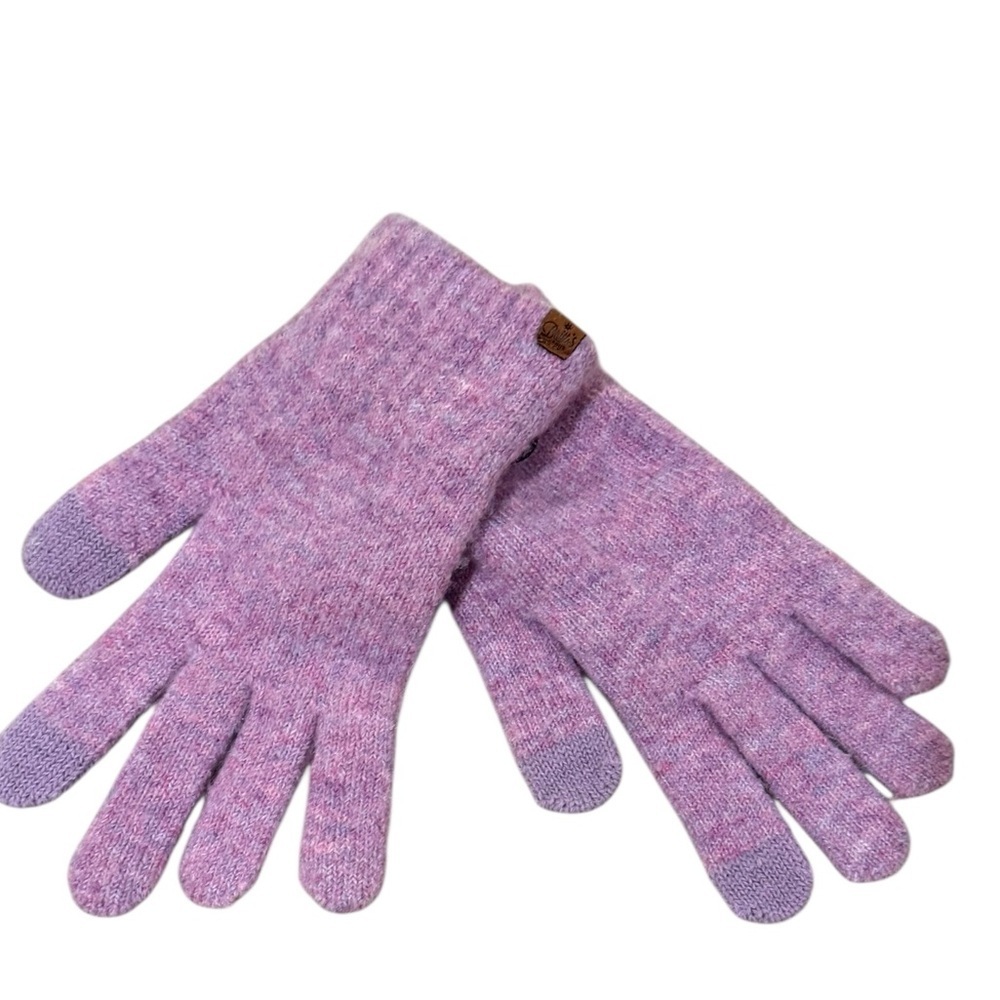 NWT Britt’s Knits Light Purple Poly/Wool Blend Ladies Gloves - Picture 2 of 7